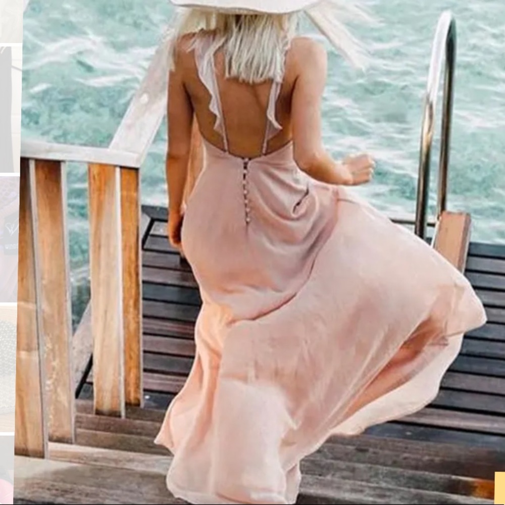 Meteoric Rise Blush Maxi Dress